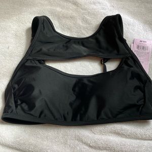 NET Wild Fable Black Bikini top with cutouts.  Size S(4-6)